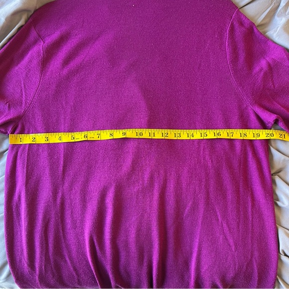 Eileen Fisher Cerise Open Front Cardigan - 100% Superfine Merino Wool - EUC - Picture 8 of 10